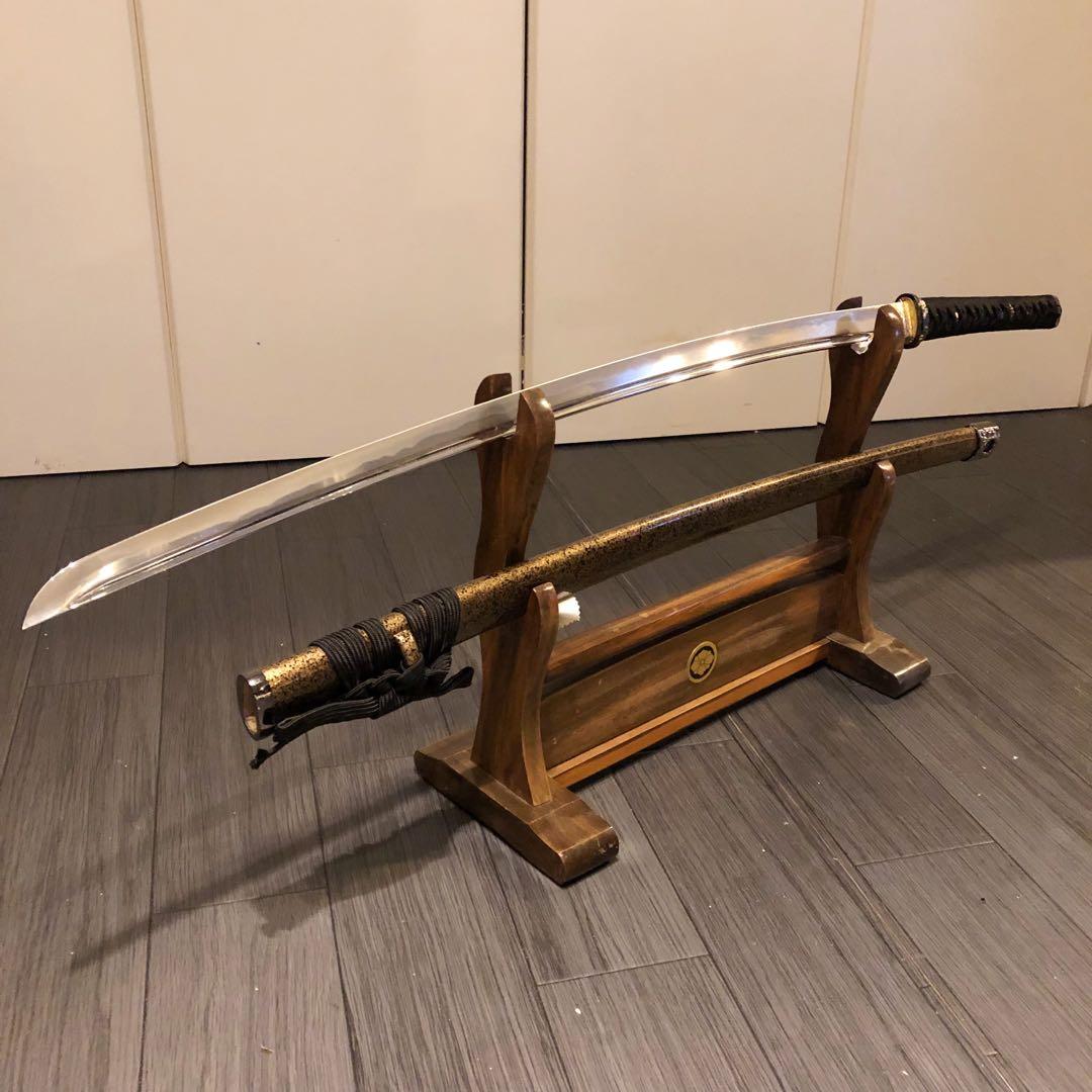 最高級模造刀　梓想庵 上杉謙信拵え 姫鶴一文字　居合刀　樋入り刀身