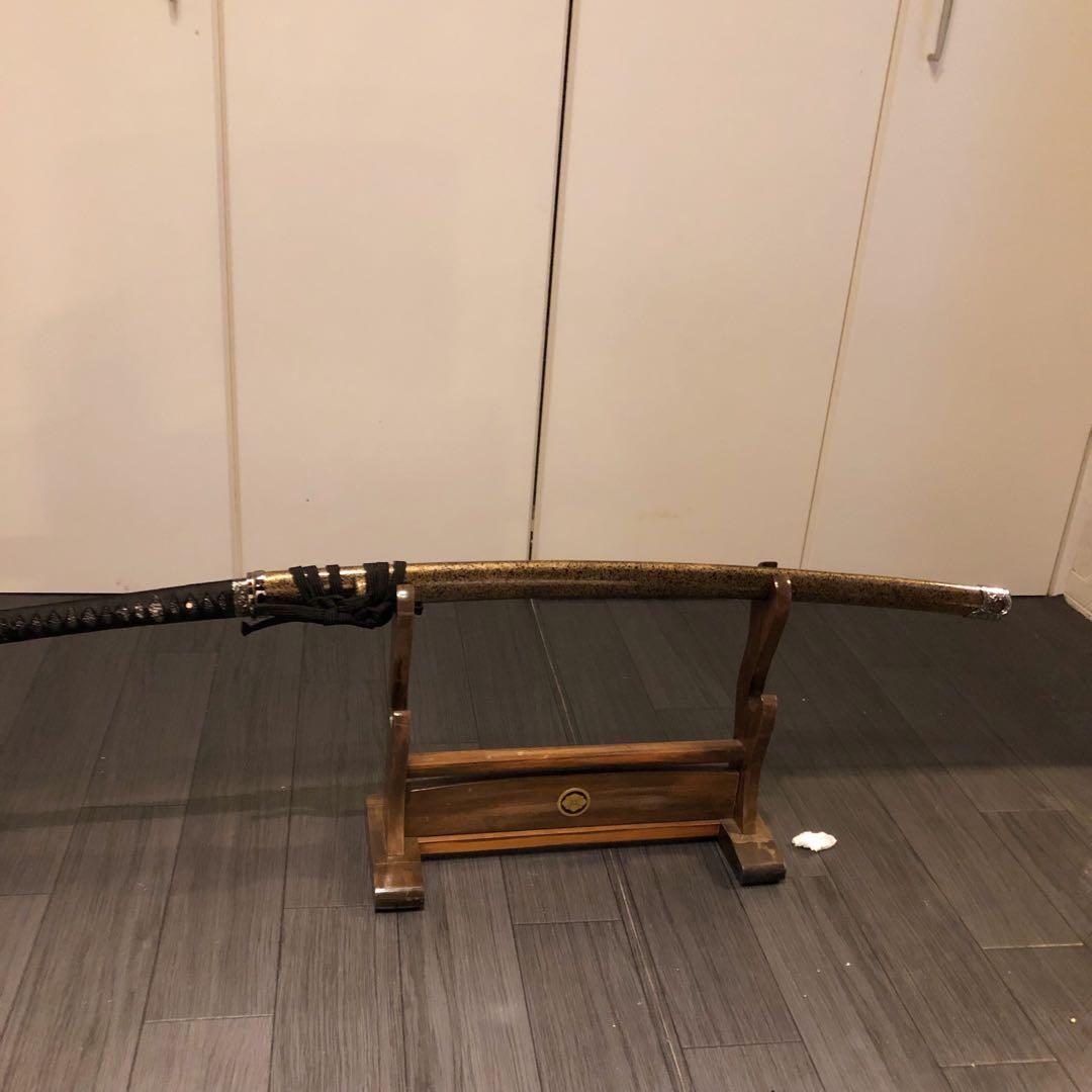 最高級模造刀　梓想庵 上杉謙信拵え 姫鶴一文字　居合刀　樋入り刀身