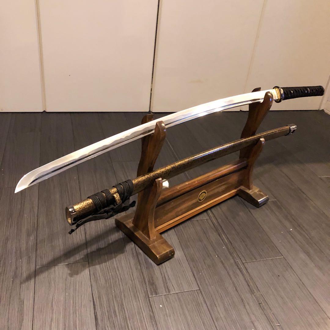 最高級模造刀　梓想庵 上杉謙信拵え 姫鶴一文字　居合刀　樋入り刀身