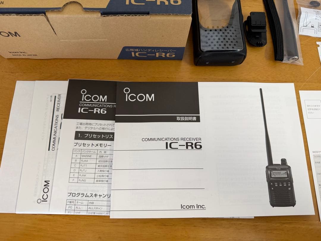 [美品］ICOM IC-R6 受信拡張スペシャルバージョン