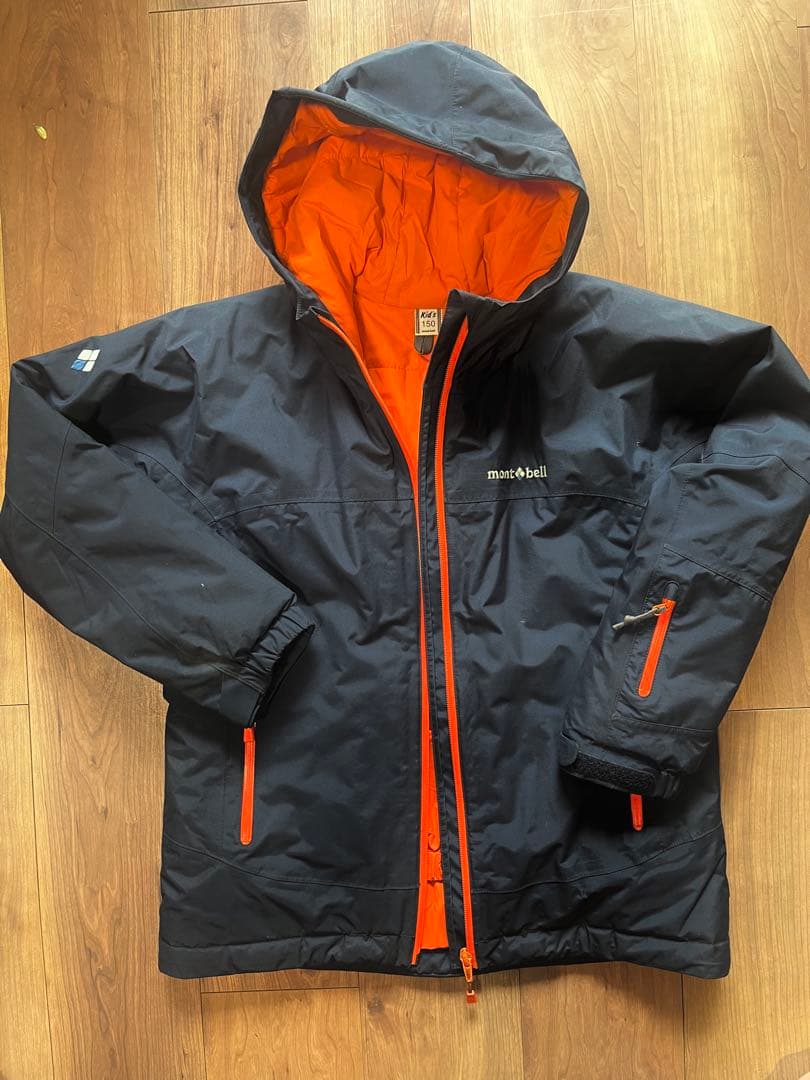 montbellスキーウェア上下セット /150/ネイビー/オレンジ