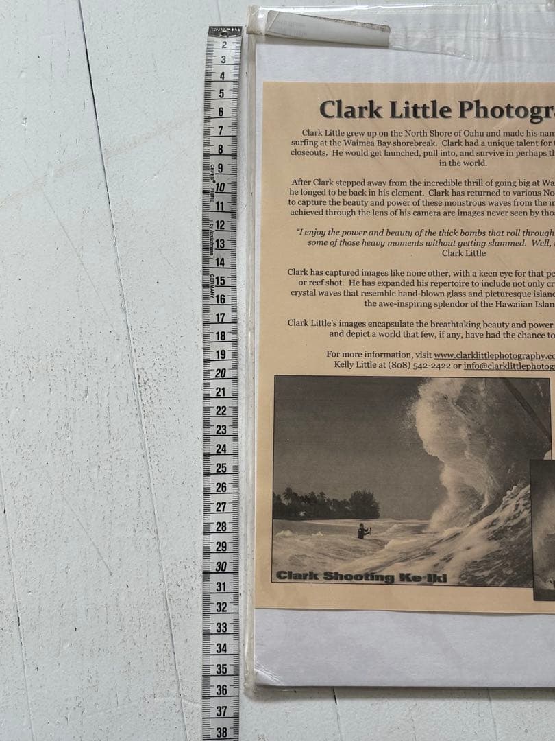 ハワイ　写真家　クラークリトル 絵　海　ノースショア　波　サーフィン