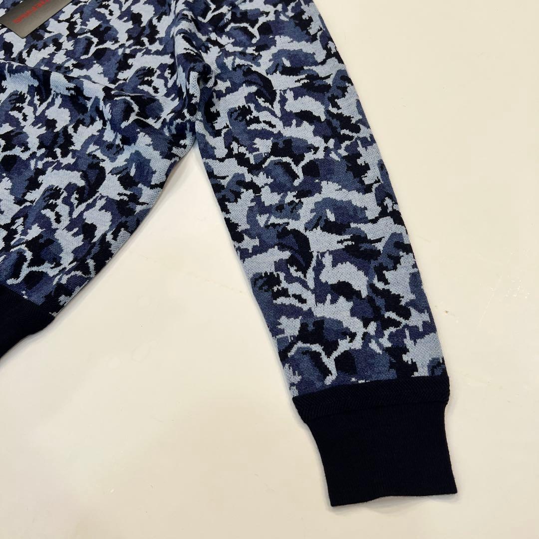 新品　BRIEFING MS CAMO JQ CREW NECK KNIT