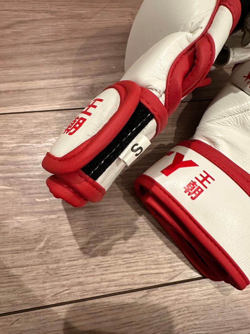 DYNASTY ボクシンググローブ S ホワイト/レッド