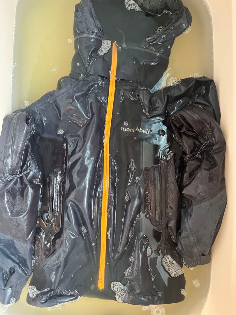 モンベル ドロワットパーカー、パウダートラック ビブ XSサイズ美品