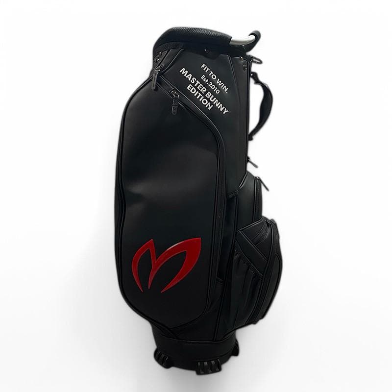マスターバニーエディション 2022年 フェイクレザー キャディバッグ 黒