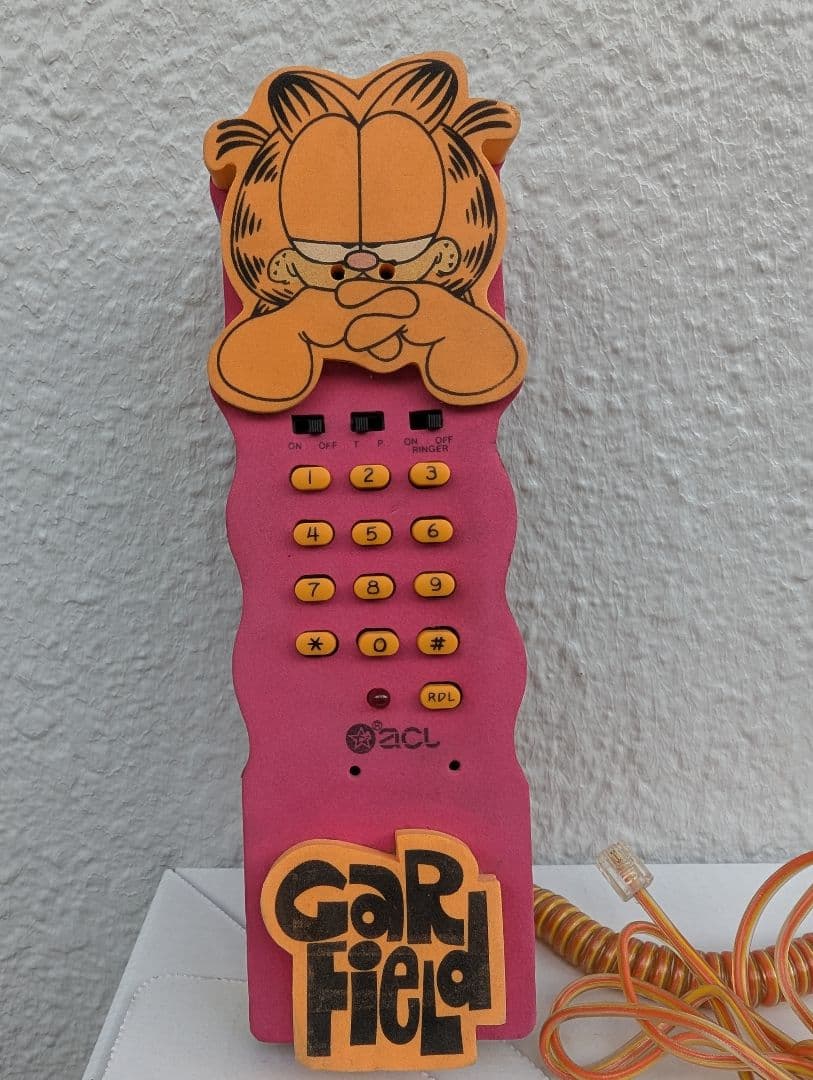 超レア【ガーフィールドの電話機(1990年代/中古品) 】