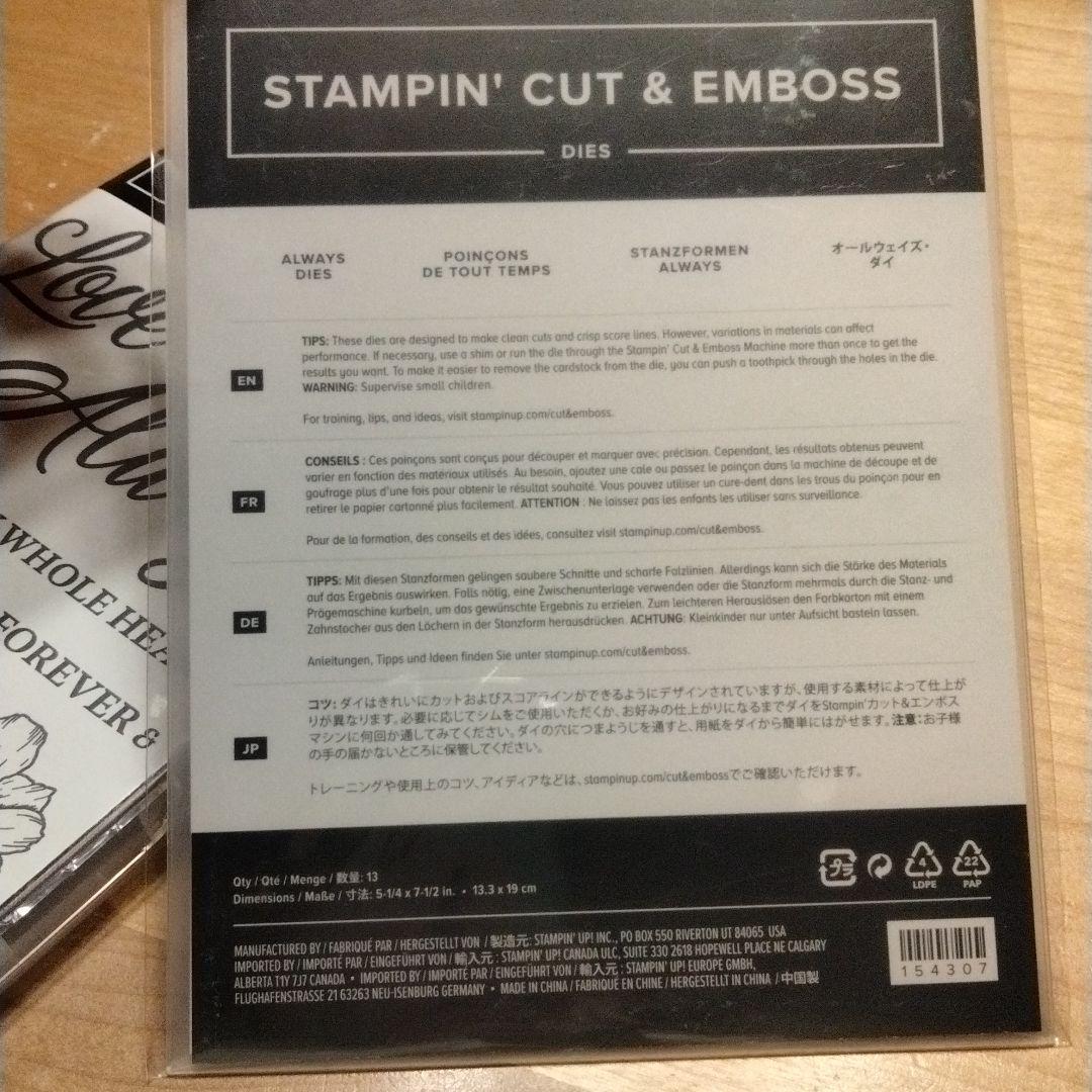 再お値下！未使用　大きなお花スタンプとダイ　スタンピンアップ