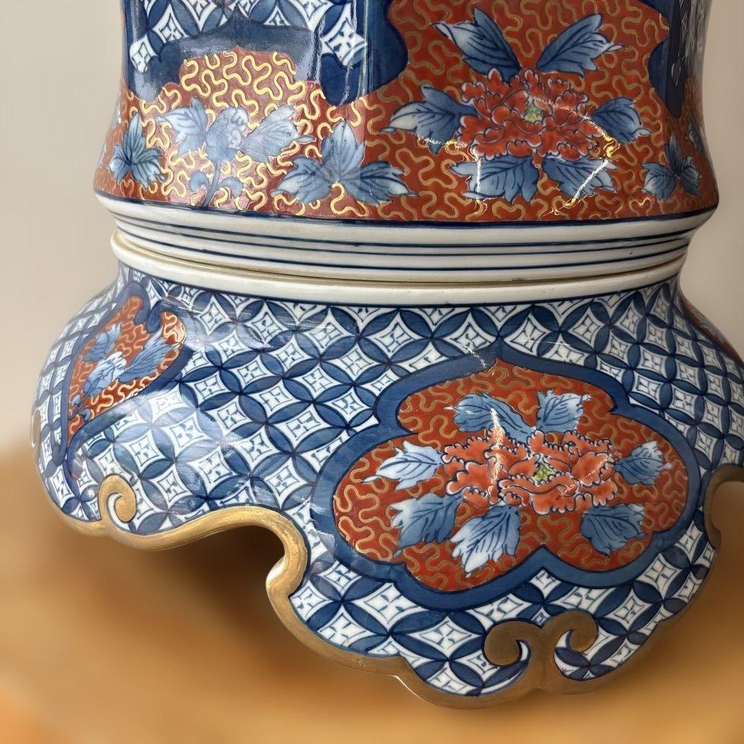 有田焼　吉右ヱ門窯　沈香壺　高さ約94cm 幅約43cm