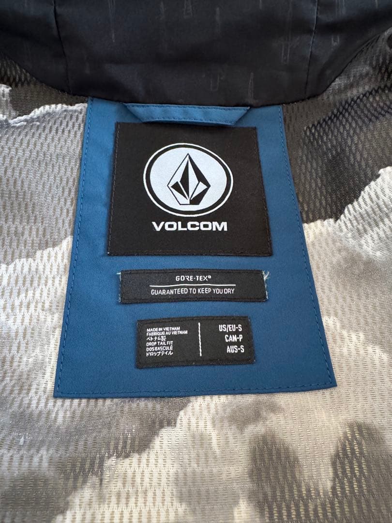 ボルコム　スノーボードウェア　上下セット　S GORE-TEX ブルー