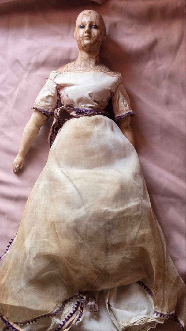 アメリカン　アンティーク　蝋人形 ワックスドール　wax doll