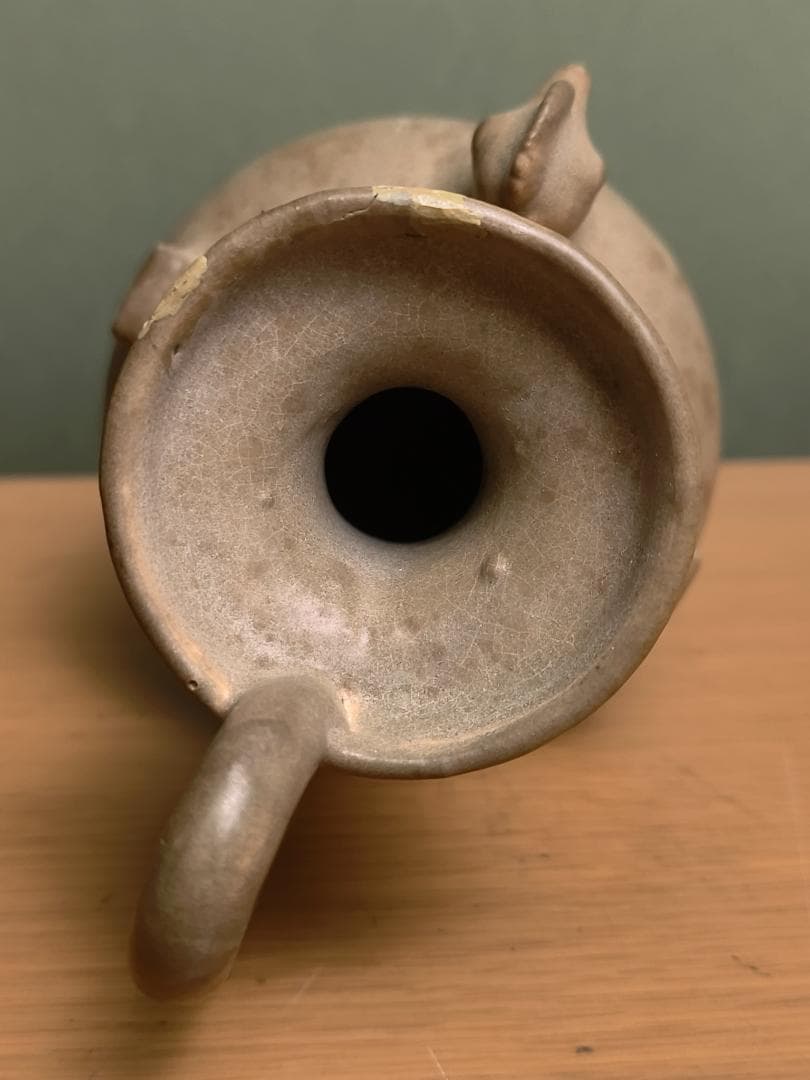 龍泉窯雞首壺 宋青瓷水注 酒器 中國古美術 茶器 茶道具