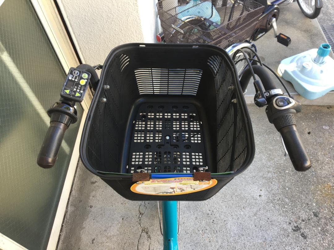 地域限定送料無料　アンジェリーノプティット　子供乗せ　青系　神戸市　電動自転車