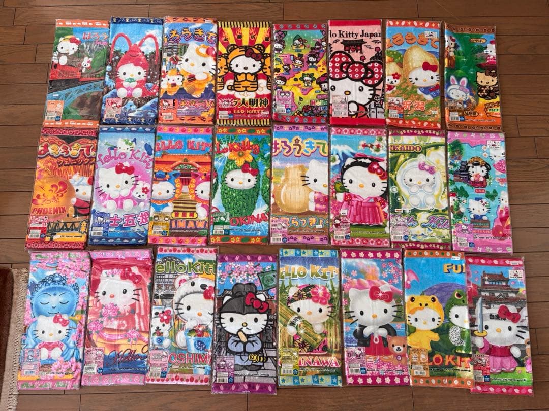 ハローキティ ご当地限定タオル　85枚　バラ売り相談可