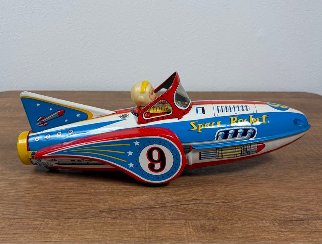 増田屋 モダントーイ ブリキ スペースロケット 玩具 マスダヤ フリクション 車