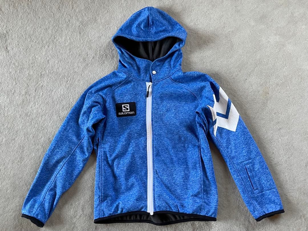 Salomon 青 ジャケットとショーツセット