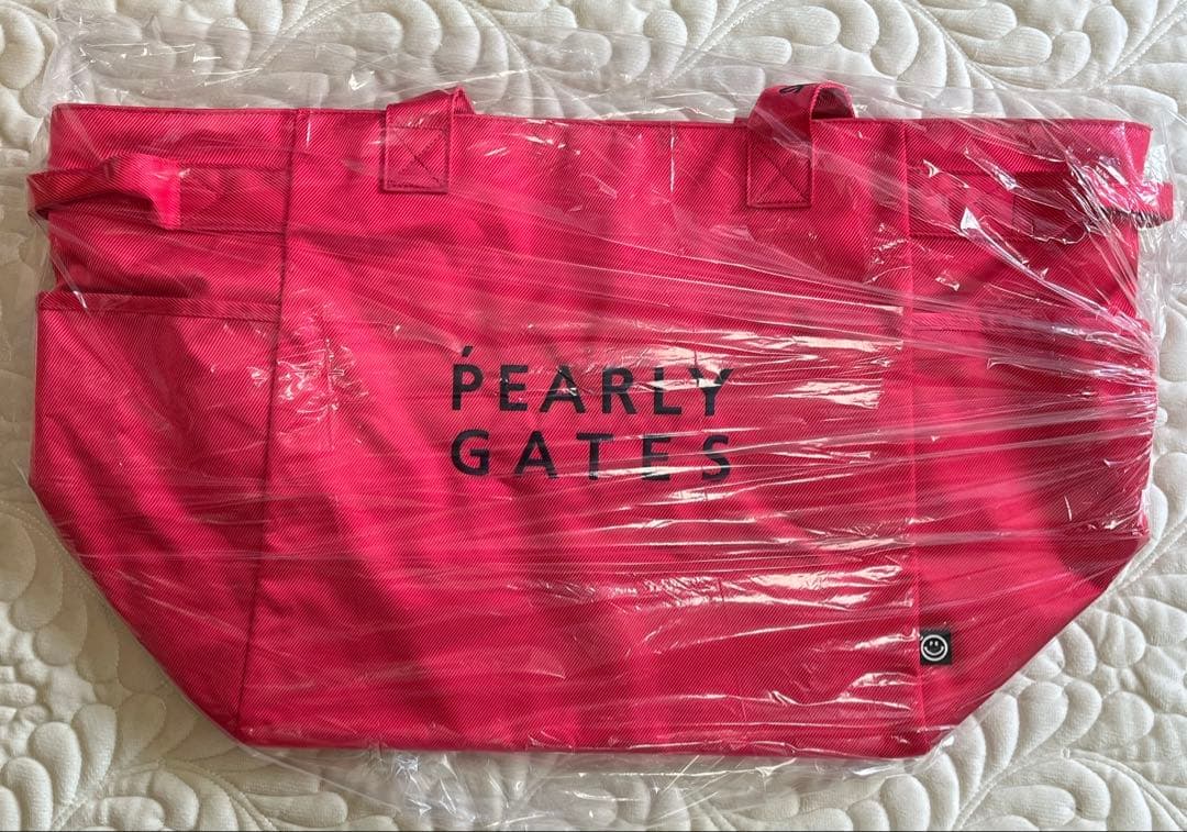 美品　パーリーゲイツ　ロッカーバッグ ゴルフ　大容量　内側総柄　濃ピンク