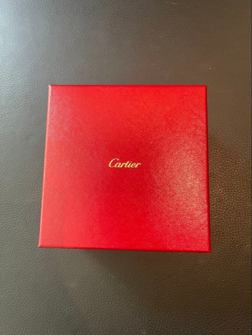 カルティエ　レッドレザー　ブレスレットボックス×ジュエリークリーナー
