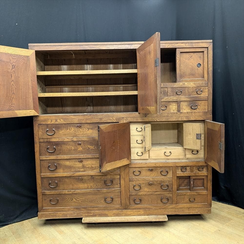 時代箪笥　水屋箪笥　箪笥　食器棚　茶棚　茶箪笥　飾り棚　キャビネット　レトロ