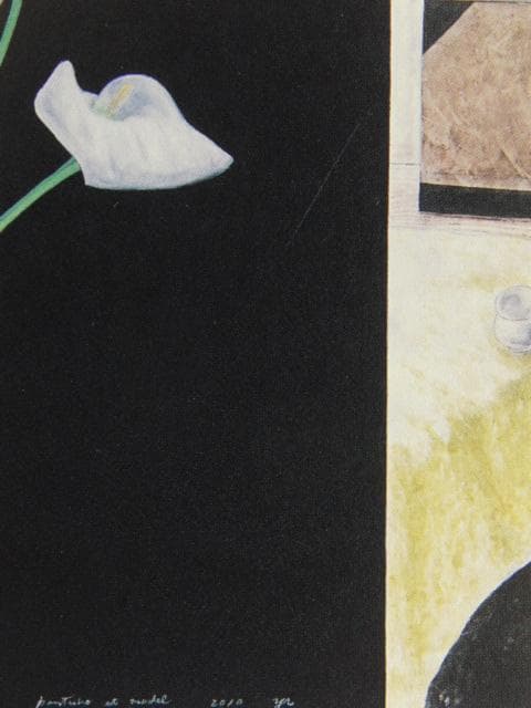 森田康雄、画家とモデル、希少な画集より、新品高級額・額装付、状態良好