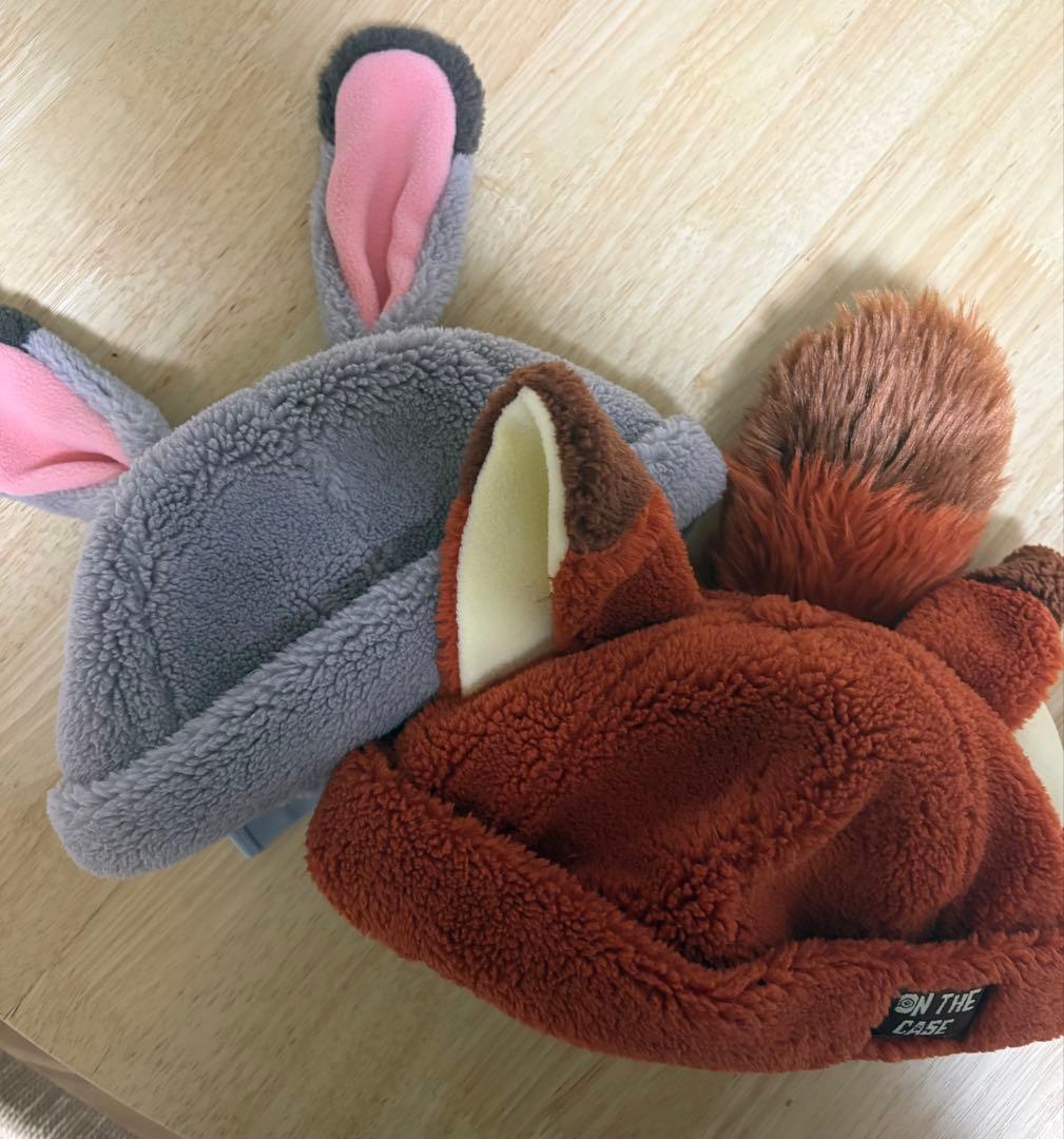 新品タグ付　ズートピア　ファンキャップ　ニック　ジュディ　香港ディズニー　帽子