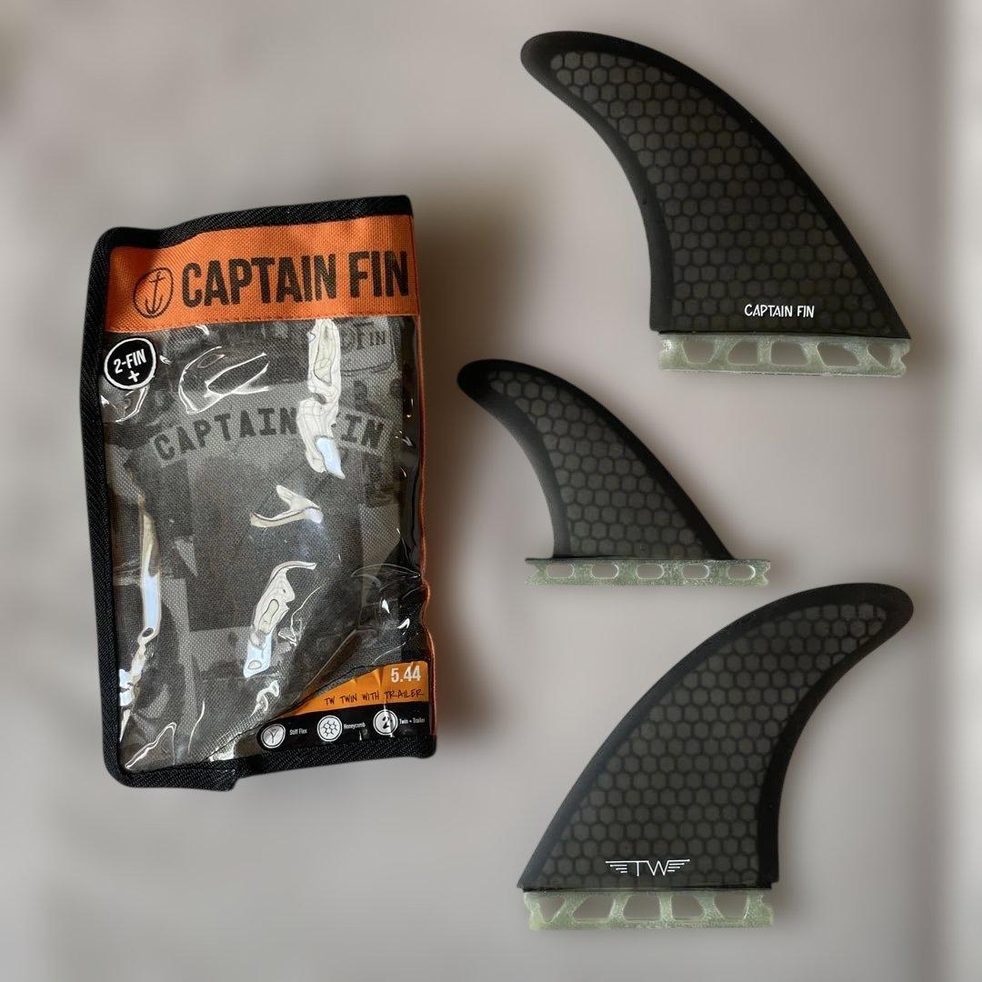 CAPTAIN FIN 2-FINセット 5.44 ブラック/グレー