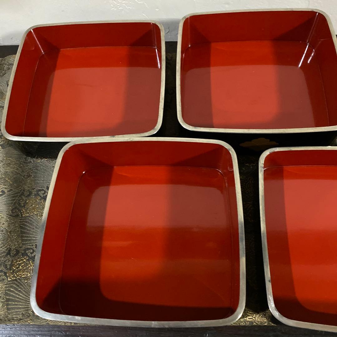 輪島塗　小さなお重　段重