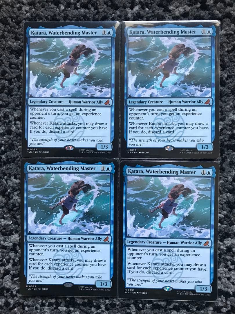 MTG　水の技の達人、カタラ　英語　4枚セット