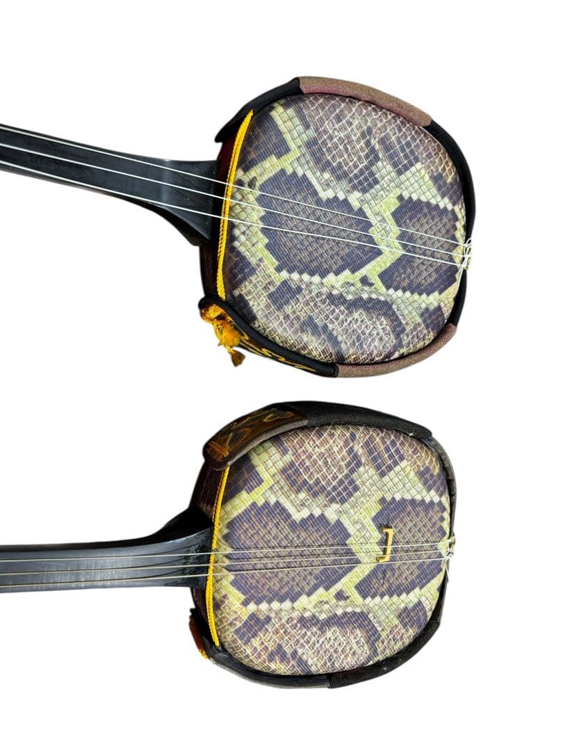 三線 沖縄 40年前　弦楽器 和楽器 民族楽器 琉球 ハードケース付 2本セット