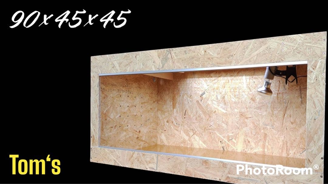 爬虫類ケージ 90×45×45㎝ 配線穴キャップ2箇所