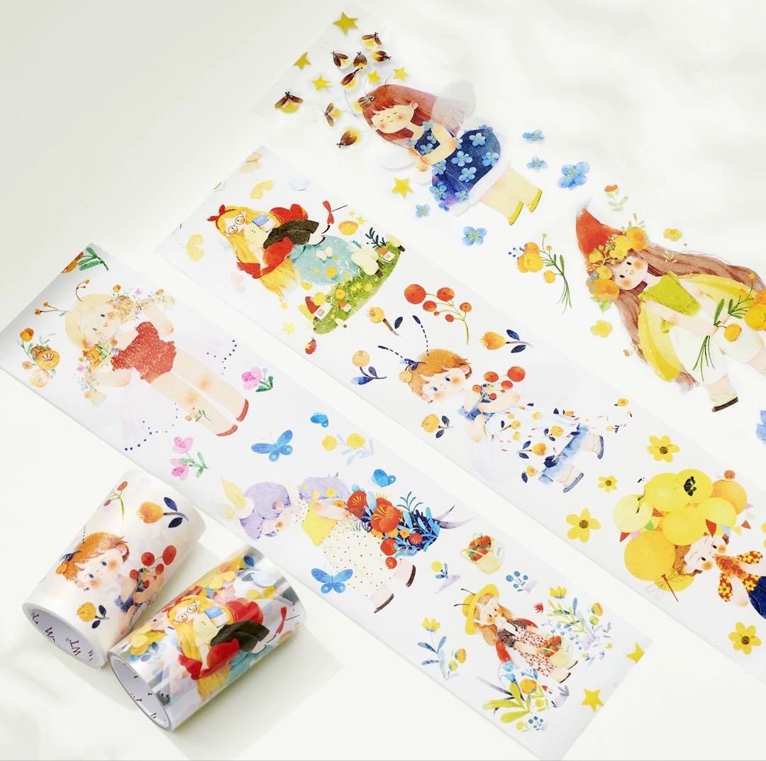 ⭐️SALE⭐️WT《夏日昆虫少女》 海外マスキングテープ 【1193】