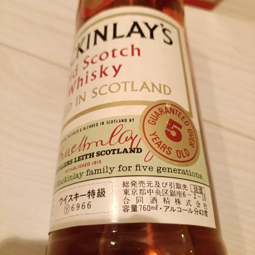 【未開栓】マッキンレー MACKINLAYS 5年 ウイスキー760ml 43度