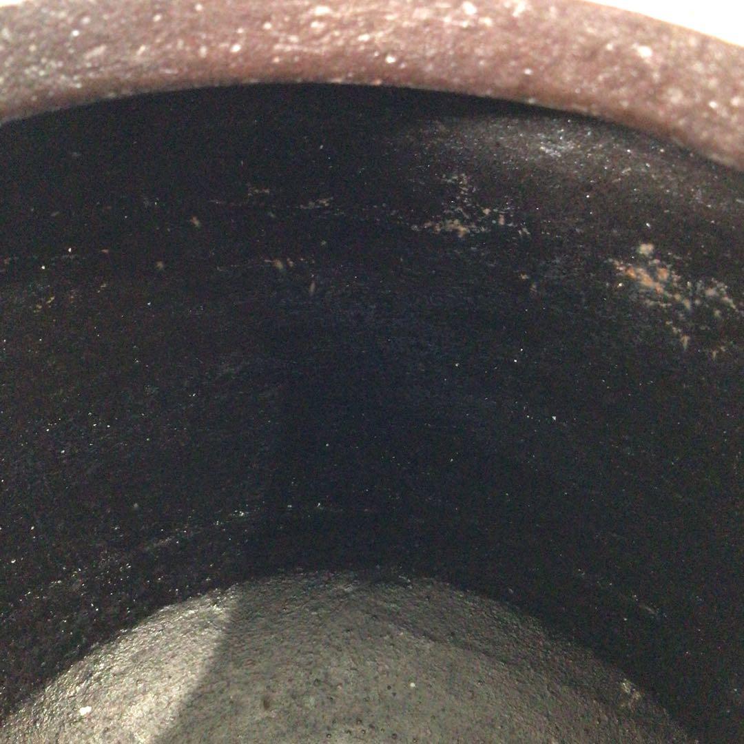 Ｓ６２　茶釜　『人間国宝　高橋敬典造』『間取松竹地紋』『羽子板釜』　共箱　茶道具