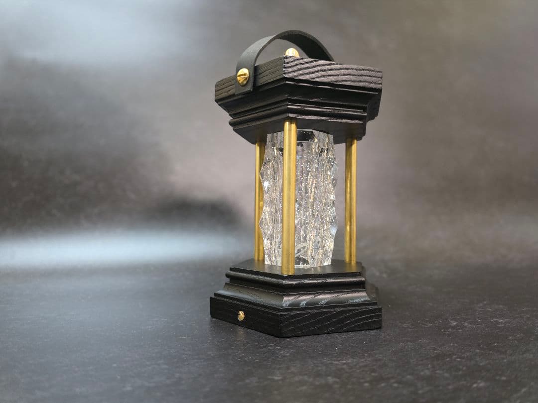 ゴールゼロ クリスタルシェード ブラック ルーカス ランタンシェード