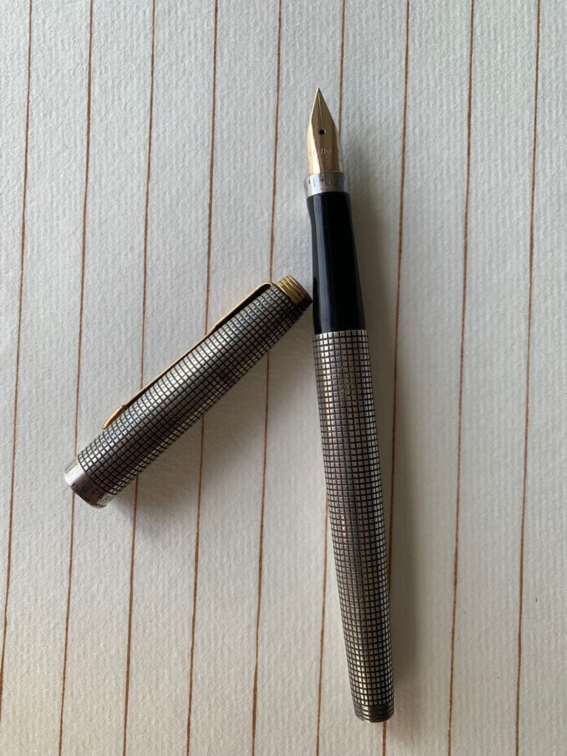 Parker 75 シルバー万年筆 14K