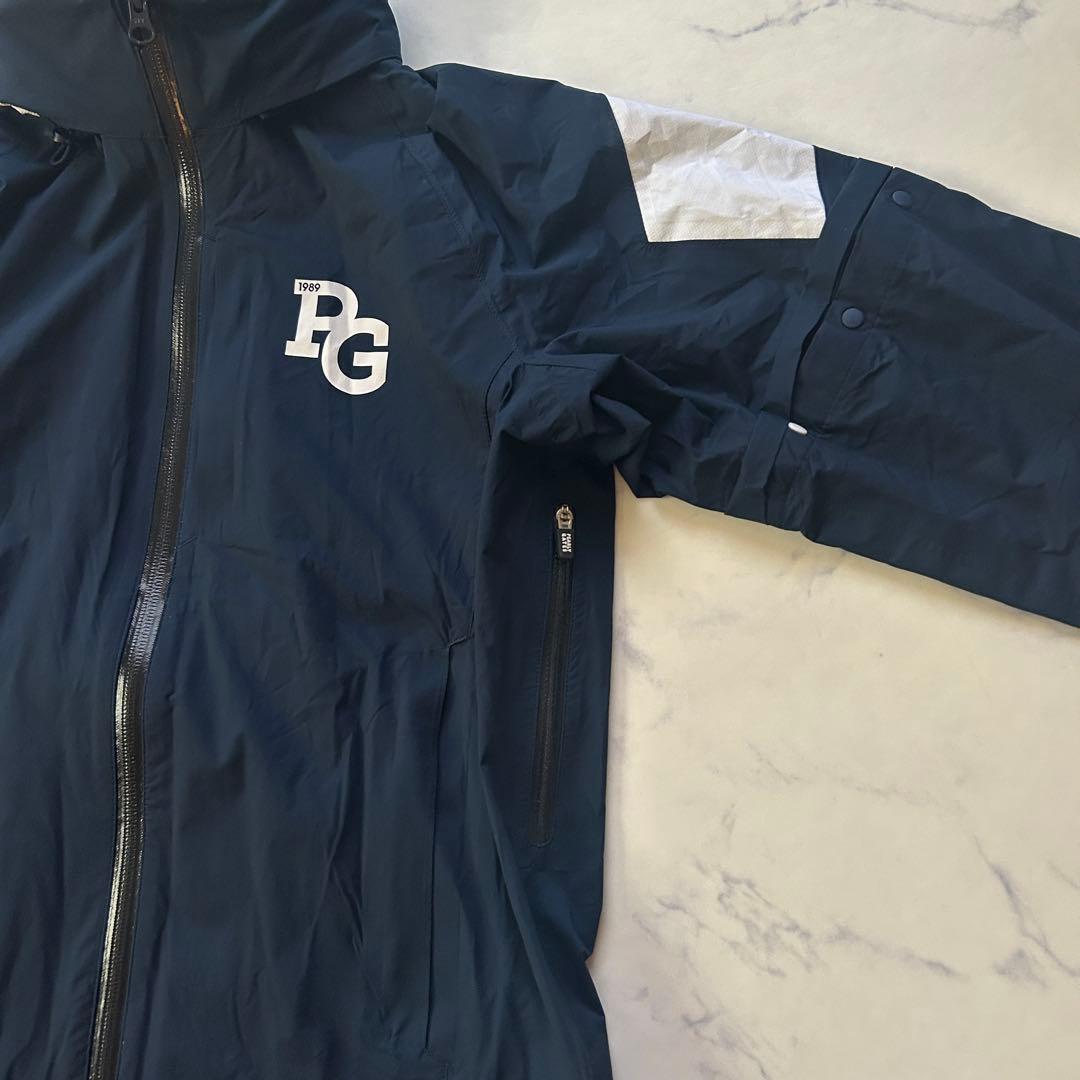 パーリーゲイツ レインウェア ワンピース ロゴ ネイビー 携帯袋付き