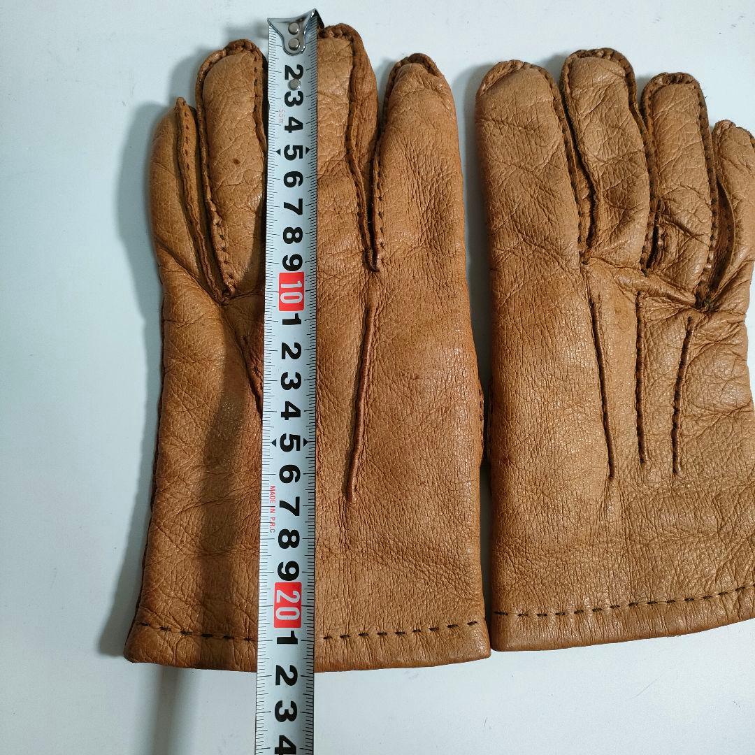 NEW & LINGWOOD 手袋 ペッカリー レザー グローブ 丸善別注