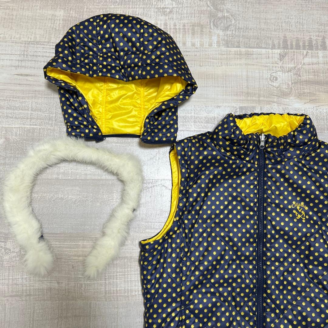 キャロウェイ★セットアップ★中綿★撥水★リバーシブル★フード着脱可能【サイズL】