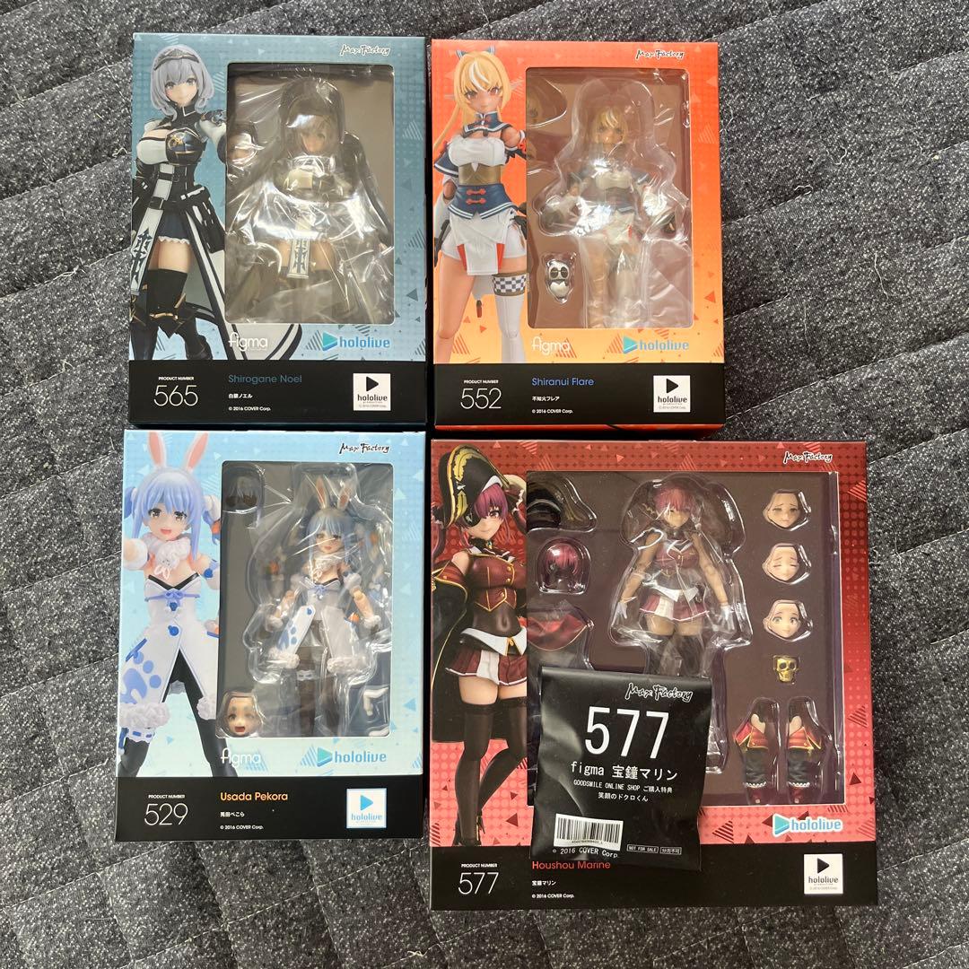 ホロライブ　figma ノエル　フレア　ぺこら　マリン