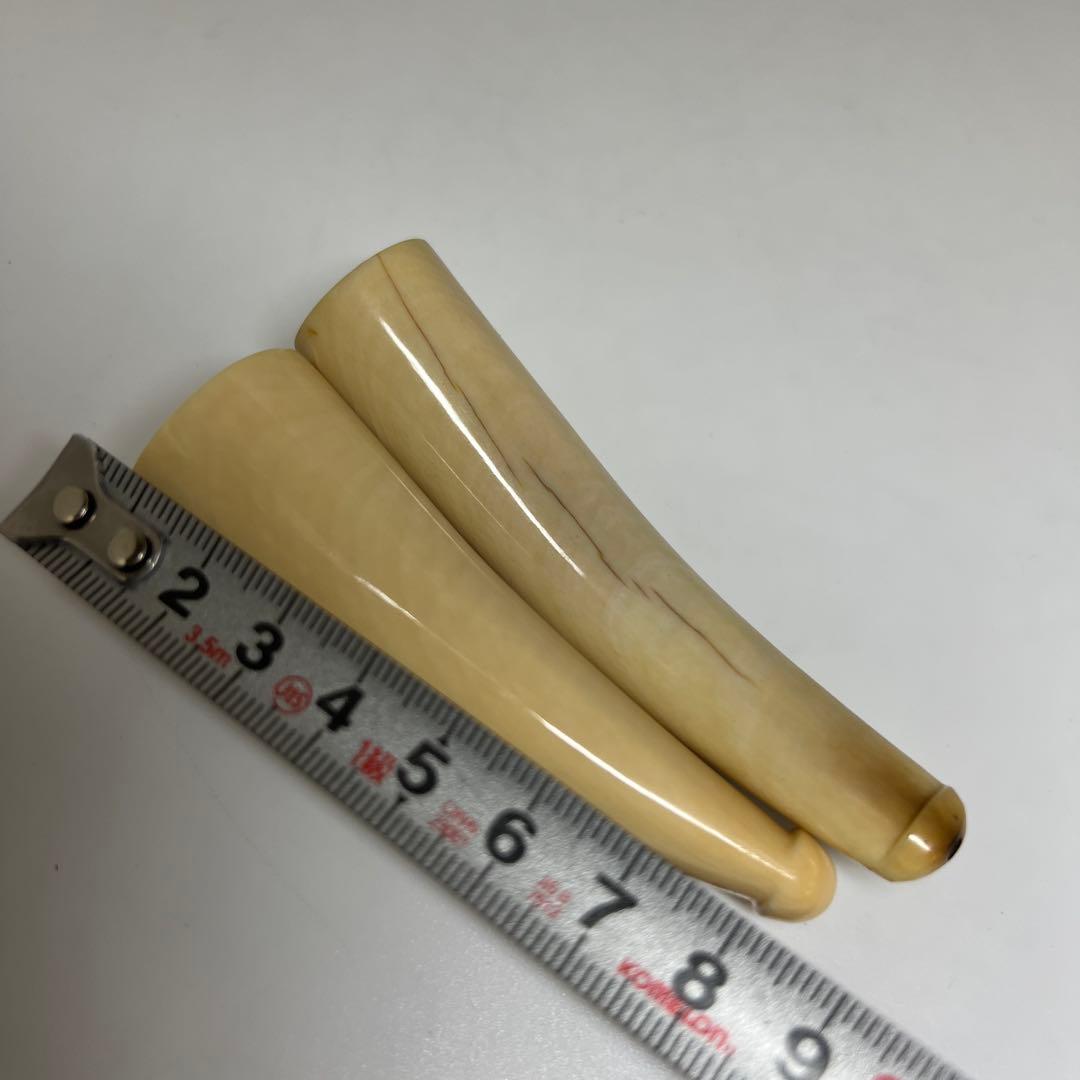 本抹香鯨　パイプ2本　98g/9・8.5㎝　東Y8-0123☆2F