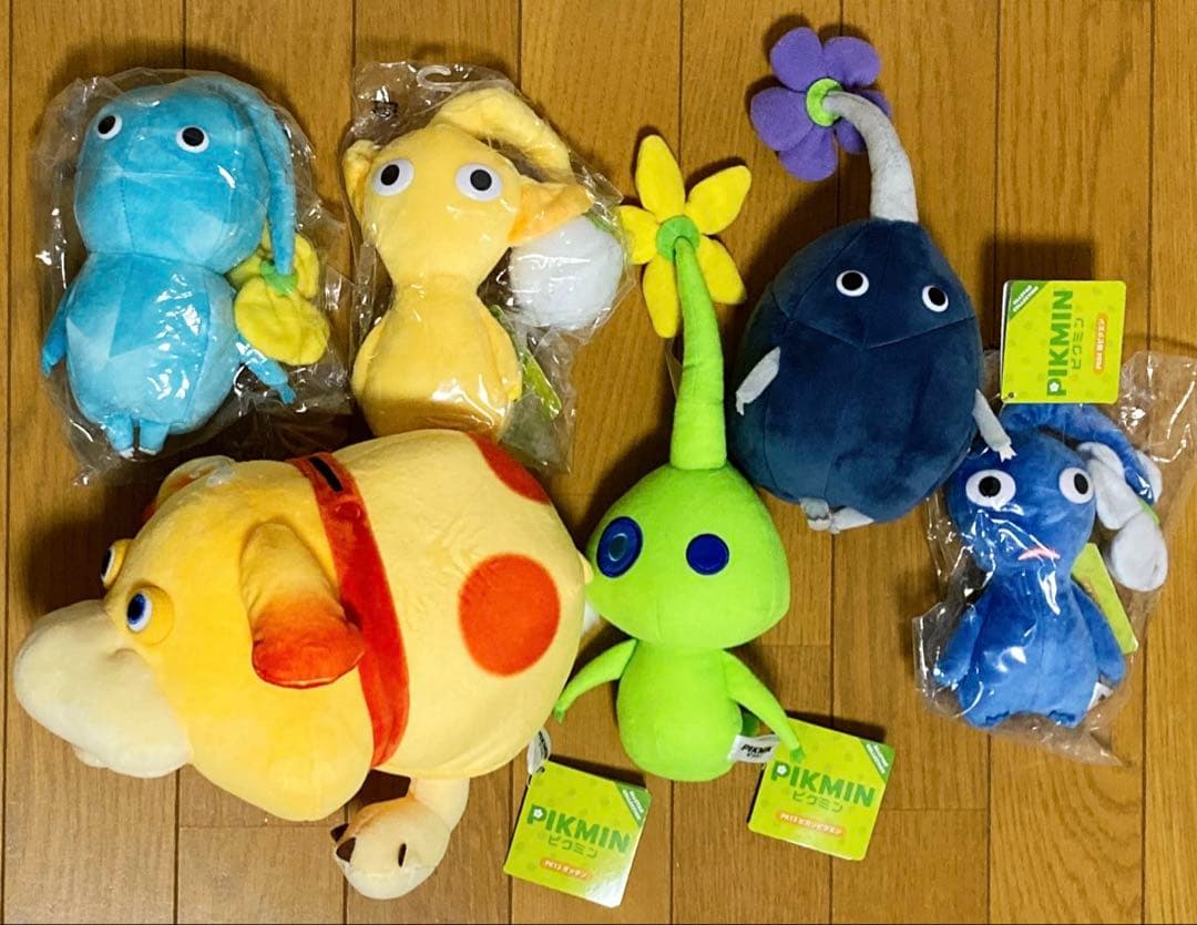 【新品❤️未使用】任天堂オフィシャルピクミンオッチンぬいぐるみ⭐️三英貿易6種セット