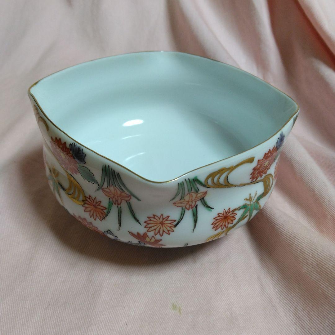 有田焼　幸楽作　染錦小紋絵小鉢揃