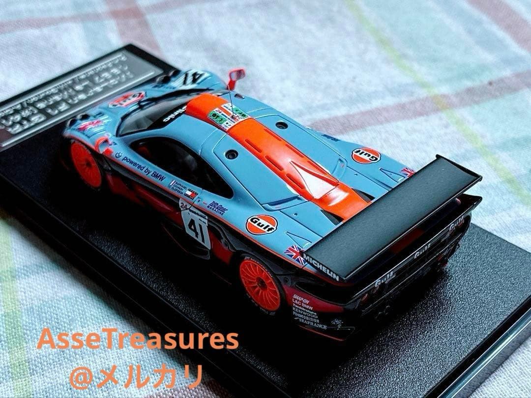 未使用 良状態 hpi 1/43 ガルフ・マクラーレンF1-GTR ル・マン仕様