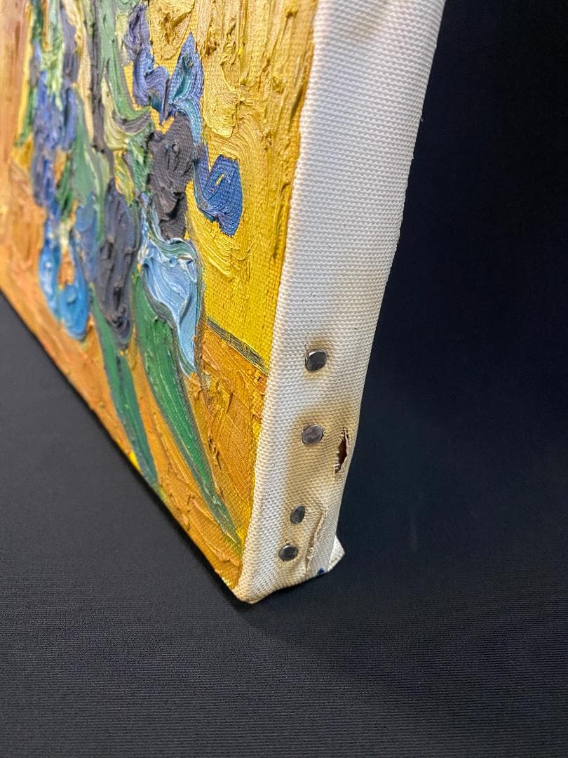 フィンセント・ファン・ゴッホ『アイリス』複製画　手描き　摸写⑪　F25