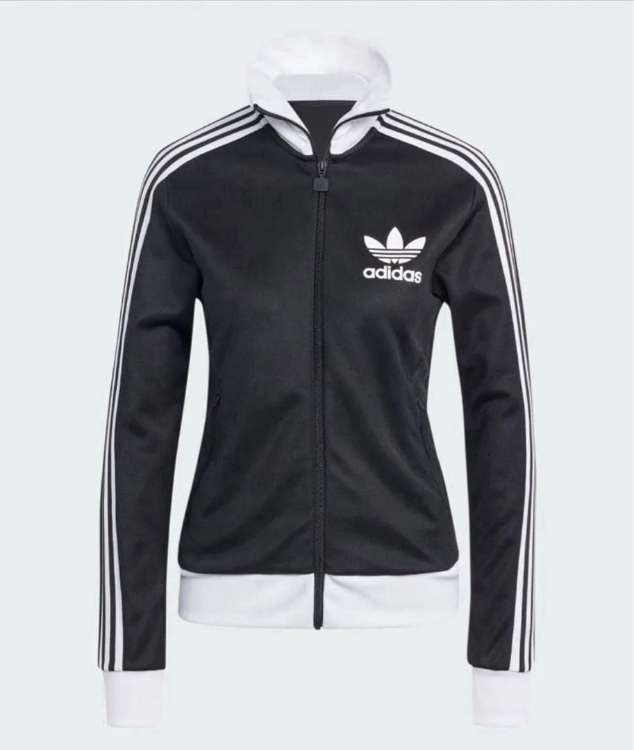 adidas アディダス　オリジナル　黒　S トラックジャケット　刺繍ロゴ