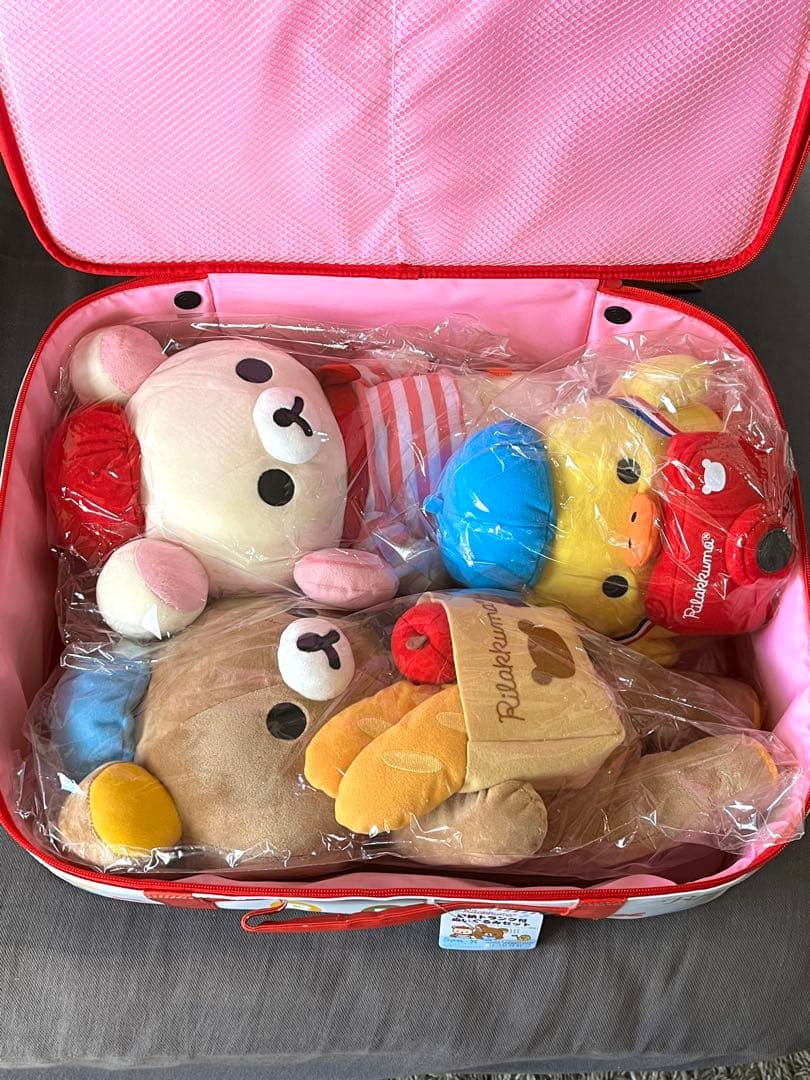 サンエックス リラックマ 収納トランク付 ぬいぐるみセット