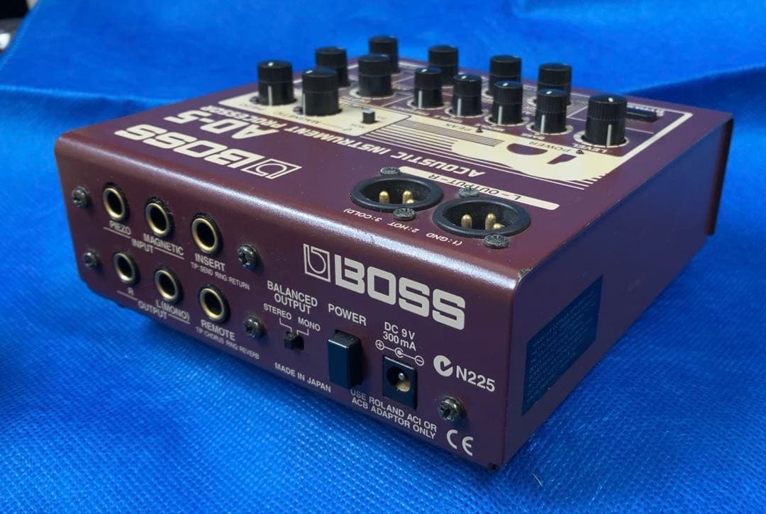 【動作品】ボス BOSS AD-5 アコギプロセッサ　プリアンプ エフェクター