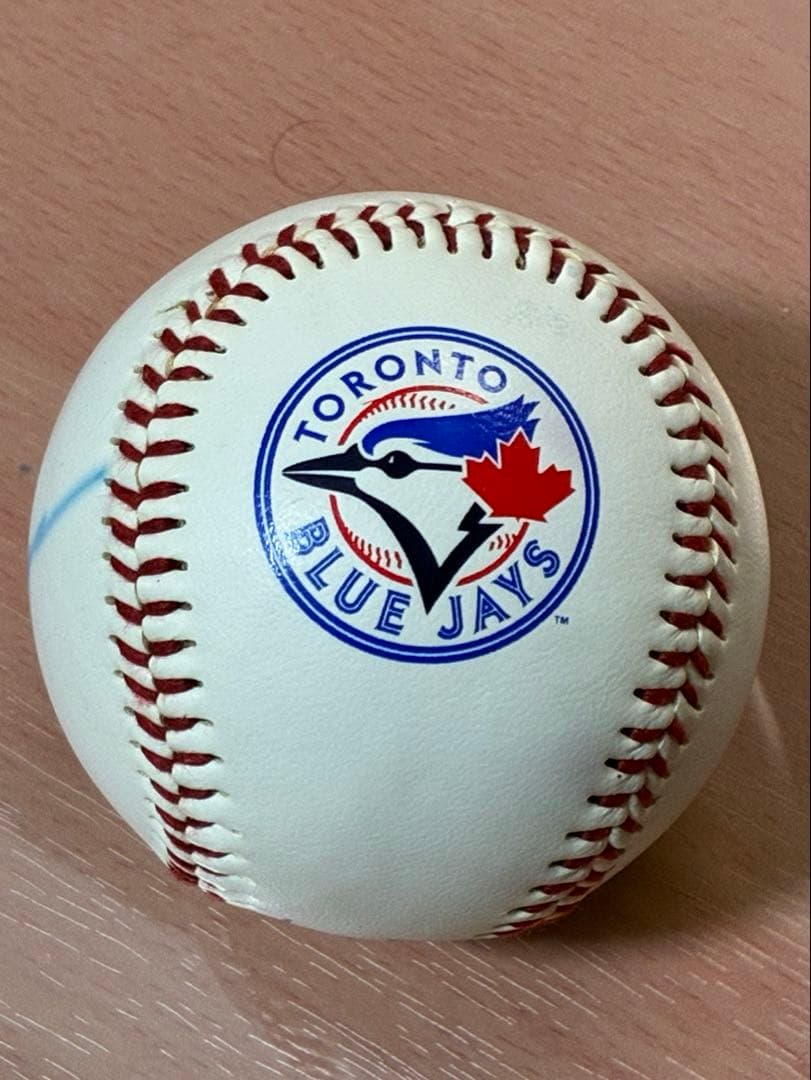 川崎宗則 直筆サインボール MLB ブルージェイズ【試合前練習・本人手渡し】
