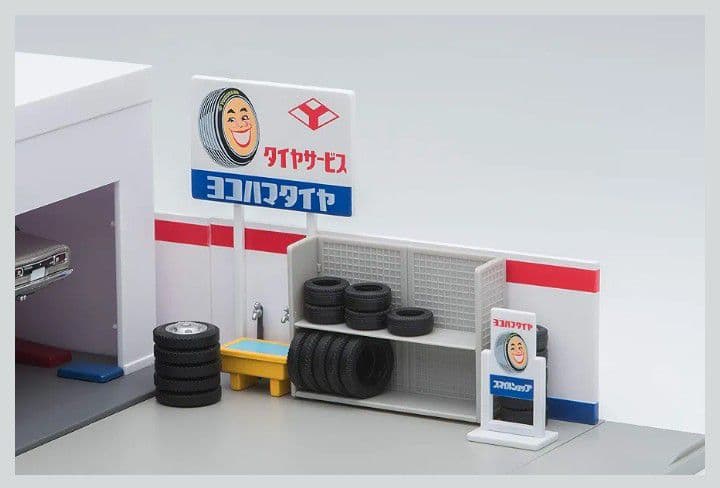 トミカラマ ヴィンテージ 1/64 【 タイヤショップ・ ヨコハマタイヤ】 新品