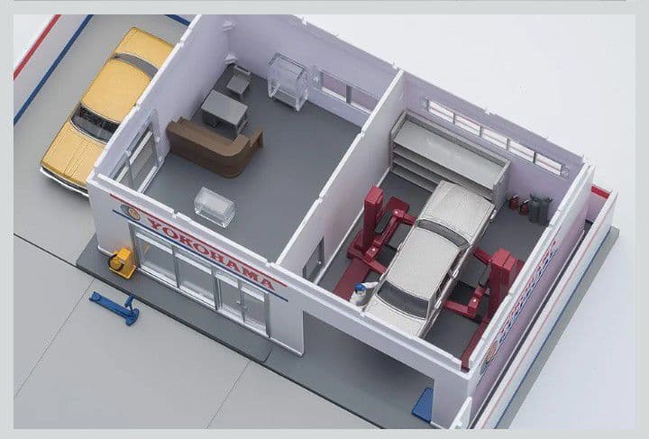 トミカラマ ヴィンテージ 1/64 【 タイヤショップ・ ヨコハマタイヤ】 新品